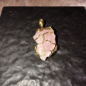 Free w/ purchase Wire wrapped crystal pendant